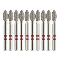 Zirconia Cutting Burs Diamond Egg Football Z368/023F Fine Grit Friction Grip FG