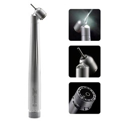 Dental 45° Angle Degree LED Light push button head optic fiber handpiece 2H USA
