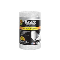 Bubble Cushioning Wrap 15ft Clear Moving Packing Roll Perforated Every 12in NEW