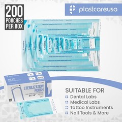 1,000 2.25″ x 4″ Self-Sealing Sterilization Pouches for Autoclave (5 Boxes)