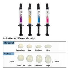 Dental Light Curing Composite Flowable Resins Medium Flow 3g/syringe 4 Shades