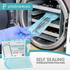 10″ x 16″ Self-Sealing Sterilization Pouches for Autoclave (1 Box of 200)