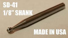 SD41D Ball Shape SOLID Carbide Burr Bur Cutting Tool Die Grinder Bit 1/8″