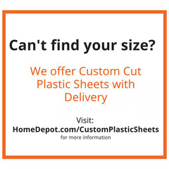 24 In. X 48 In. X 0.118 (1/8) In. Clear Acrylic Sheet