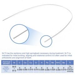 AZDENT Dental Ortho Super Elastic Rectangular Arch Wire Niti Ovoid upper/Lower