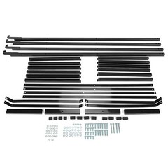 4PCS Black Cargo Shipping Container Shelving Shelf Brackets Universal 18″x60″