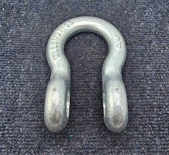 WLL 6-1/2 Ton 7/8 in. Forged Carbon Steel Shackle Without Pin