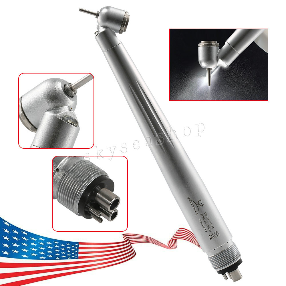 Dental 45° LED E-generator High Speed Surgical Handpiece 2/4Hole/ Cartridage