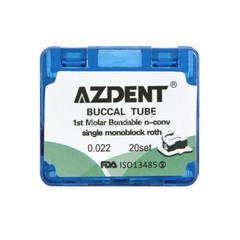 Dental Orthodontic Buccal Tubes 1st/2nd Molar Non-Conv Roth MBT 022 018 AZDENT