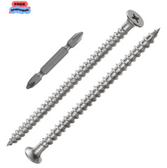 1 pounds#8X3″410 Stainless Steel Fastener Drywall Screws-Phillips with coarse…