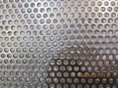 1/8″ HOLES—18 GAUGE 304 STAINLESS PERFORATED SHEET– 11″ X 24″