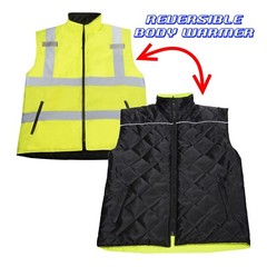 Hi Vis Visibility Reversible Bodywarmer Safety JORESTECH Vest
