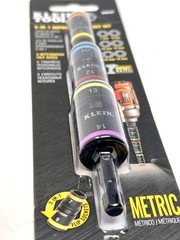 Klein Tools 32933M 6-in-1 Impact Rated Flip Socket Set 5” 6 Metric Hex Sizes NEW
