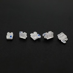 Dental Orthodontic Ceramic Brackets Ortodoncia Braces Cerámica Roth MBT 0.022