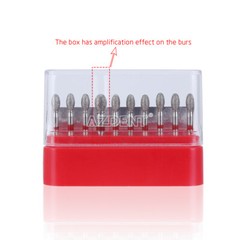 Dental Fine Grit Diamond Burs 379-023F/368-023F Egg Football Shape for Cutting