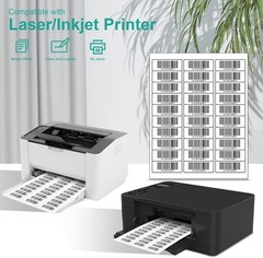 1″x2 5/8″ Address Shipping Labels Blank Mailing Stickers 30 Up for Laser/Inkjet