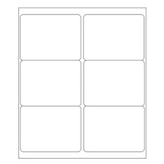 150-12000 4″x3.33″ Address Shipping Labels 6 Up Per Sheet Self Adhesive Stickers
