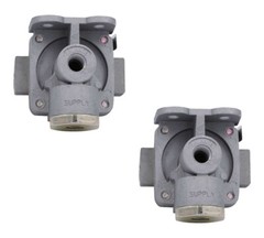 2PK QR-1C Quick Release Valves, 1/4″ NPT Supply Replace 289714, Bendix 109089