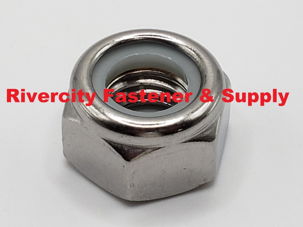 M4-0.7 Stainless Nylon Insert Lock Stop Nuts 4mm x .7 Nut nylock M4x.7