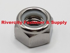 M4-0.7 Stainless Nylon Insert Lock Stop Nuts 4mm x .7 Nut nylock M4x.7