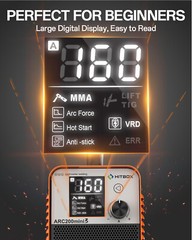 HITBOX 160A Portable MMA Lift TIG 2 IN 1 Welding Machine IGBT Inverter Welder