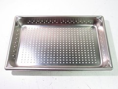 20″ X 12″ X 2-1/2″ STAINLESS STEEL STEAM PAN RECTANGLE PERFORATED FULL SIZE