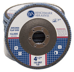 10 Pack 4.5” x 7/8″ Professional 120 Grit Zirconia Flap Disc Grinding Wheels T29