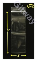 2″ x 5″ Reclosable Resealable Zip Top Lock 2×5″ Clear Plastic Poly Bags 4 MIL