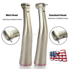 Dental LED 1:5 Contra Angle Fiber Optic Handpiece Mini / Standard Head 2 Colors