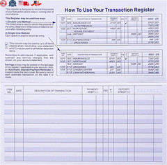 24 PCS Check Registers for Personal Checkbook, Easy to Read Checkbook Register