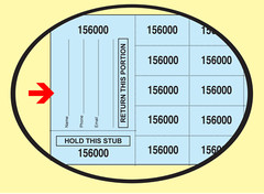 500 Chinese Auction Tickets -with Buyer’s Name, Email & Phone – FREE SHIPPING