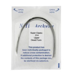100PCS Dental Orthodontic Arch Wire Niti Round Ovoid Upper Lower 012 014 016 018