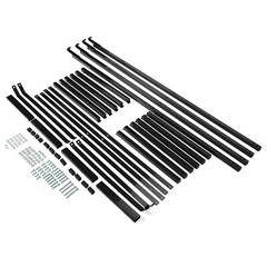 4PCS Black Cargo Shipping Container Shelving Shelf Brackets Universal 18″x60″