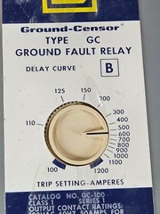 Square D Ground-Censor Type GC Ground Fault Relay No GC-100 120V FAST SHIP!💨✅