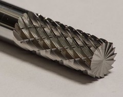 SB1D Cylindrical End Tungsten Carbide Burr Bur Cutting Tool Die Grinder Bit 1/4″