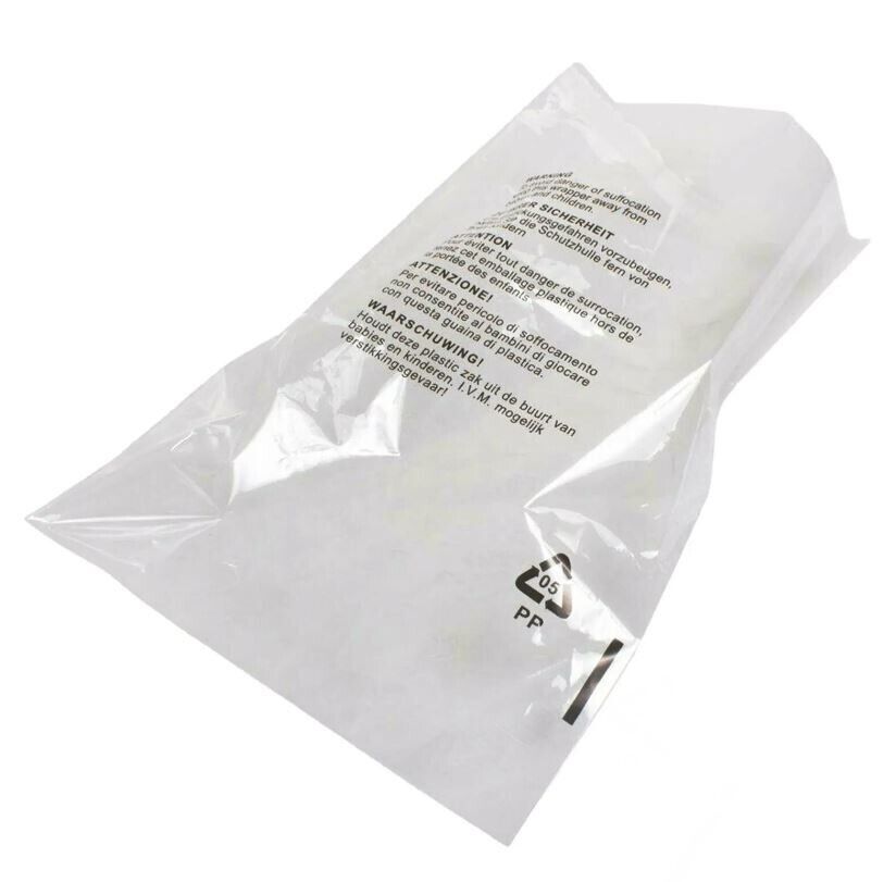 2000 Pcs 14X20 Poly Bags Suffocation Warning Clear Merchandise 1.5 mil Self Seal