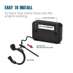 Inductive Maintenance Hour Meter Small Gas Engine Waterproof For Lawn Mower ATV