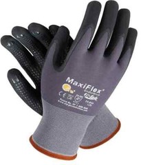 3 PR 34-844 MaxiFlex Nitrile Grip Foam Dotted Palm Coated PROTECTIVE WORK GLOVES