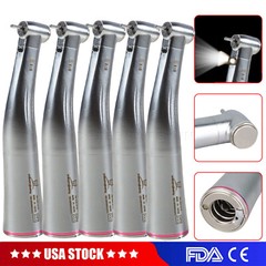 1-5x Dental 1:5 Increasing Contra Angle Optic LED Handpiece Fit Electric Motor