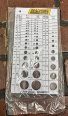 Screw Sea Choice Screw Gauge | Metric And Inch Drill Bit & Tap Size