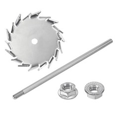 1Pcs 7.87″ Stirring Rod 304 Stainless Steel w 3.15″ ID Disc for Lab
