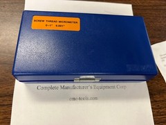 0-1″ SCREW THREAD MICROMETER SET w. 5 pair anvils 400-ST-01