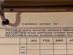 VINTAGE Mi-Reference Investment Portfolio Personal Financial Record Ledger 1967