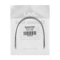 JMU 10PK Orthodontic Archwire Natural Stainless Steel Form Round Rectangular