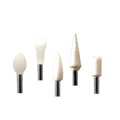 BesQual FG 1.60mm White Mounted Stone, Fine,Flame,Round,Cylinder,Cone 12/pk