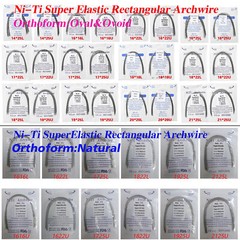 Alambre de Arco Dental de Super Elástico Niti Rectangular Natural/Ovoid/Oval Gs