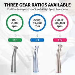 Dental Brushless LED Electric Micro Motor 1:1/1:5 Increasing Handpiece