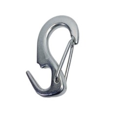 1-7/8″L Marine One Hand Snap Hank, Jib Hank Sail Snap Hook Stainless Steel 4 PCS