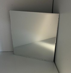 Acrylic Plexiglass Plastic Sheet – 1/8″ Thick – Silver Mirror – 12″ x 24″
