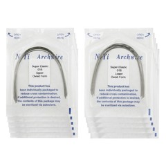 100PCS Dental Orthodontic Arch Wire Niti Round Ovoid Upper Lower 012 014 016 018